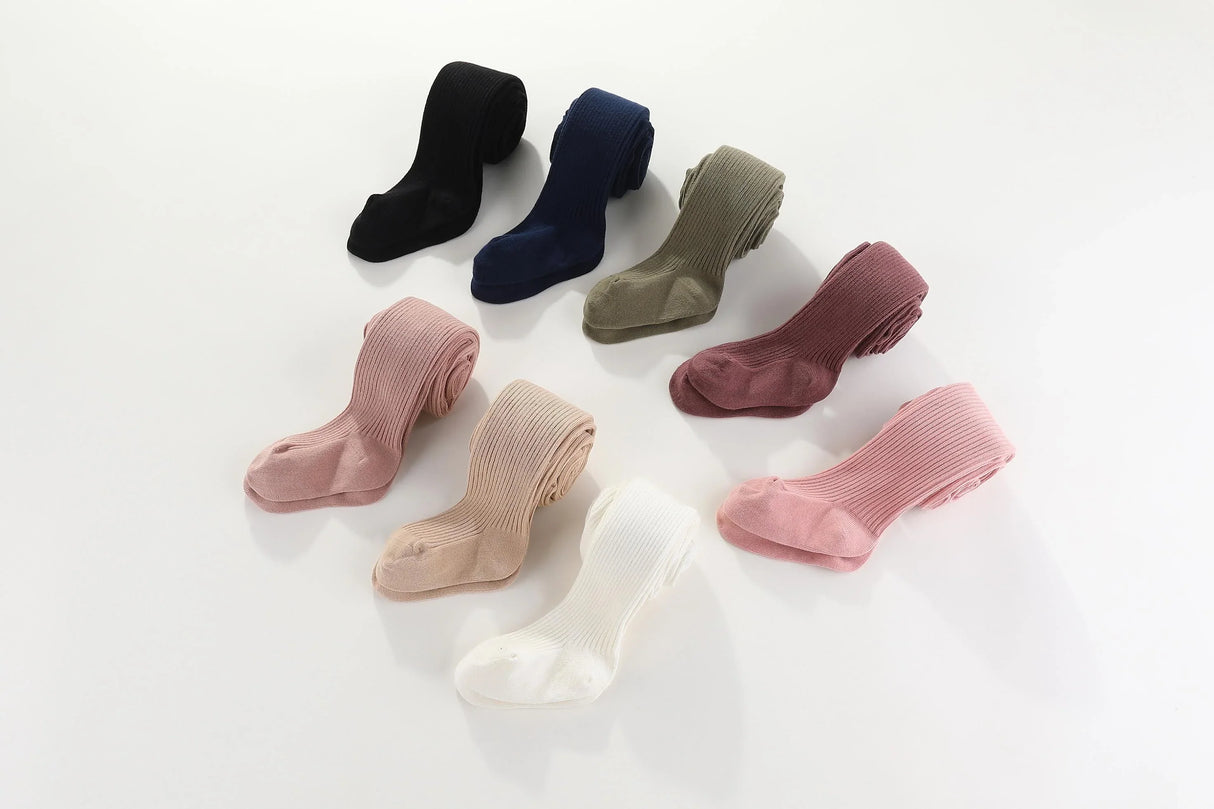 Mamer Classic cotton ribbed Tights - Pink