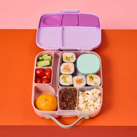 b.box Silicone Bento Lunchbox Tray - Berry