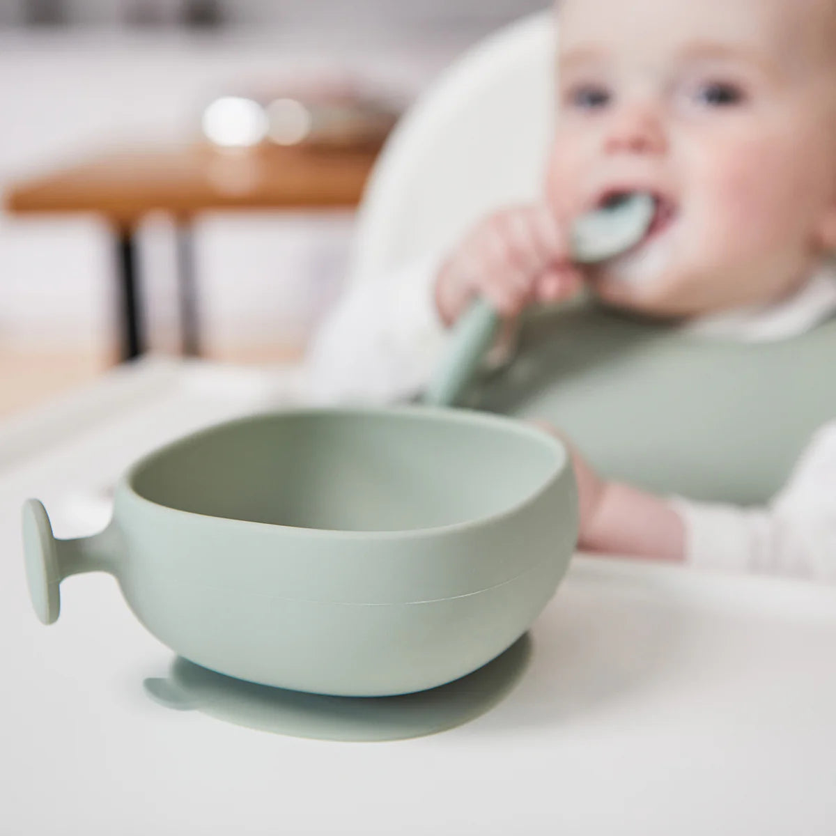 b.box Silicone Bowl + Lid - Sage
