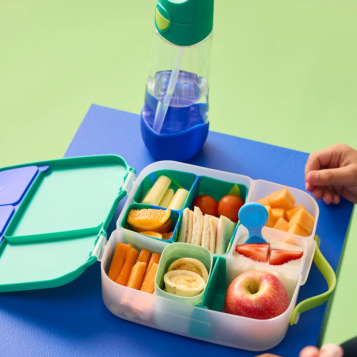 b.box Silicone Bento Buddy Lunchbox - Electric Jungle