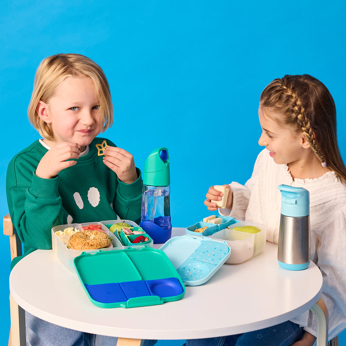 b.box Silicone Bento Tray Mini Lunchbox - Confetti