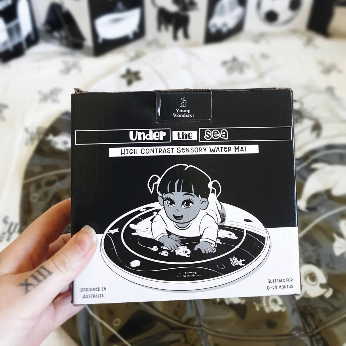 Young Wonderer Under the Sea High Contrast Water Mat