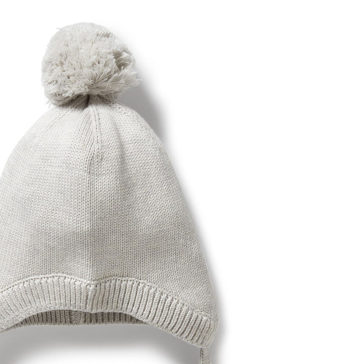Wilson + Frenchy Organic Knitted Bonnet - Grey Melange