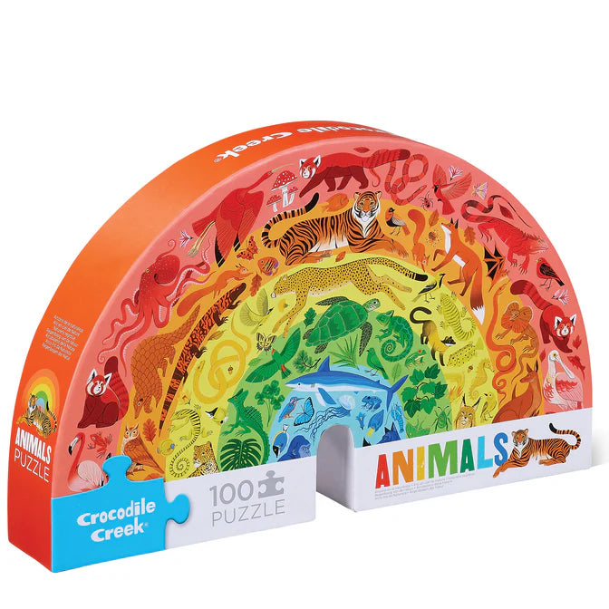 Crocodile Creek 100pc Rainbow Puzzle - Animals