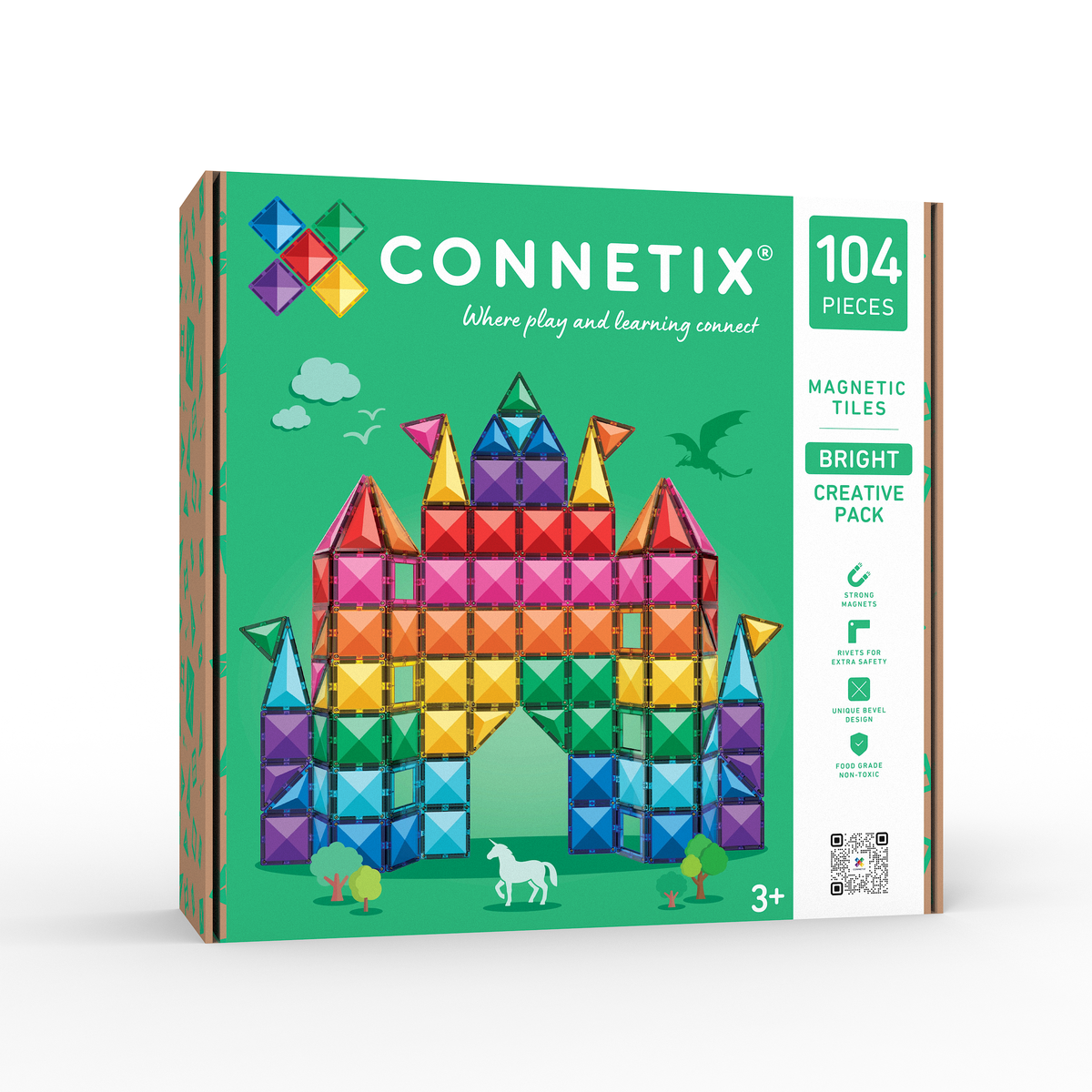 Connetix Bright Creative Pack - 104 pc
