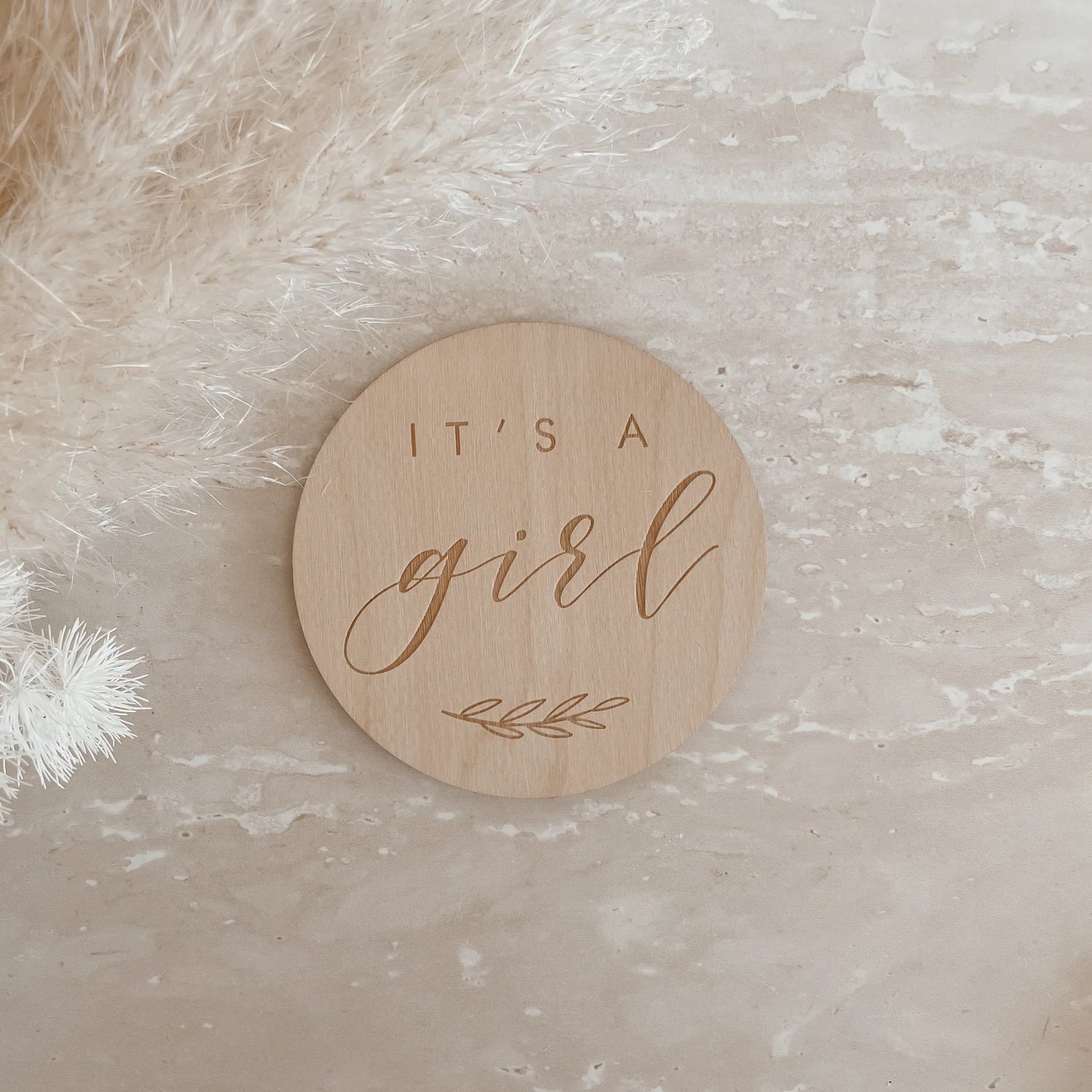 It's a Girl - Announcement Plaque