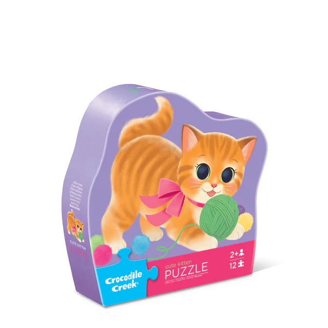 Crocodile Creek 12pc Mini Puzzle - Cute Kitten