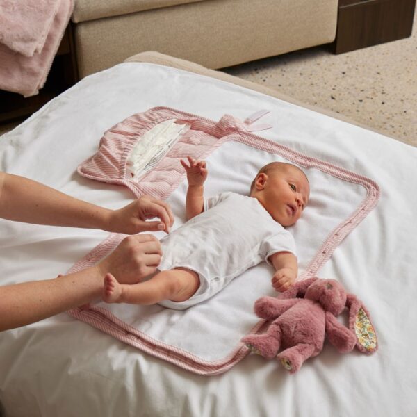 Jiggle + Giggle Quilted Change Mat - Pink