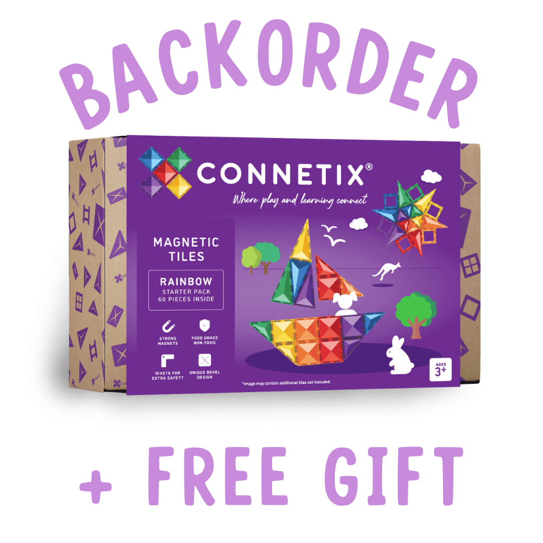 BACKORDER: Connetix Rainbow Starter Pack - 60 Piece
