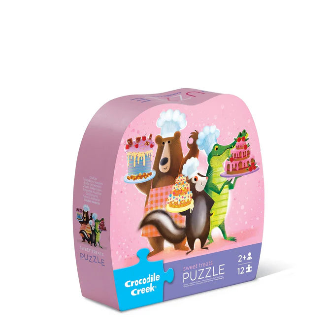Crocodile Creek Mini Puzzle 12 pc - Sweet Treats