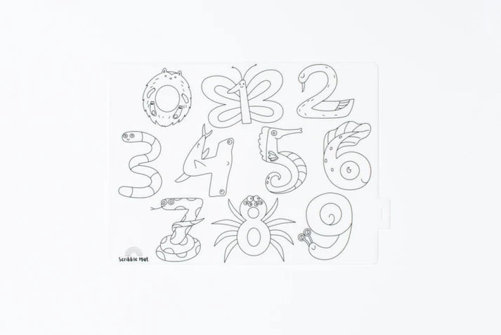 Scribble Mat Mini - Number Fun Reusable