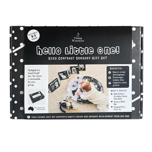 Young Wonderer Hello Little One! High Contrast Sensory Gift Set