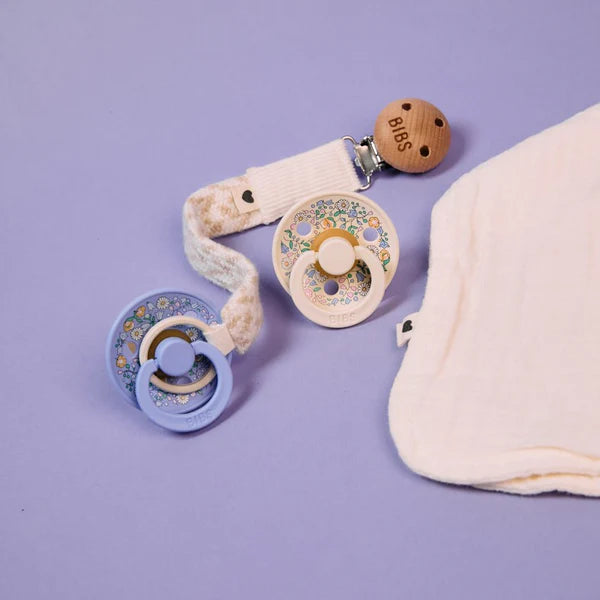 BIBS Pacifier Liberty 2 Pack - Chloe Meadow/Ivory