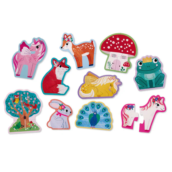 Crocodile Creek Let's Begin 2pc Puzzles - Unicorn