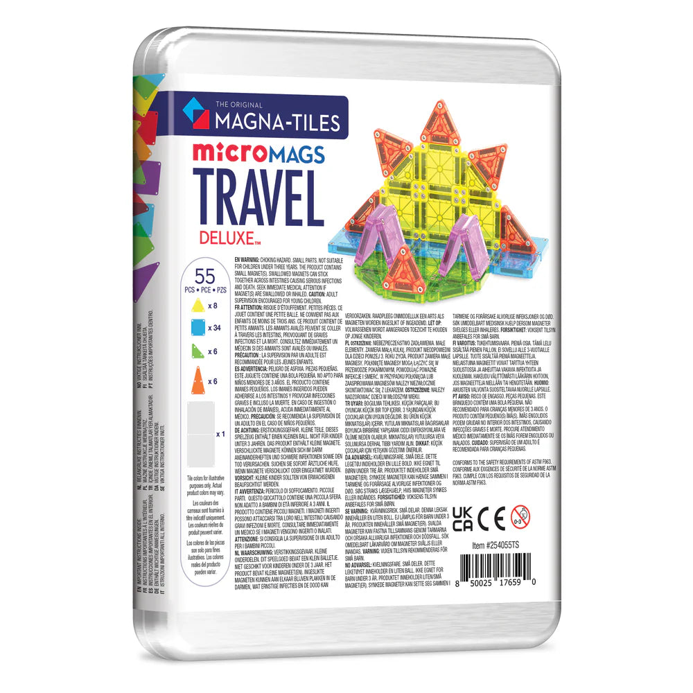 Magna-tiles microMAGS Travel Deluxe- 55 piece