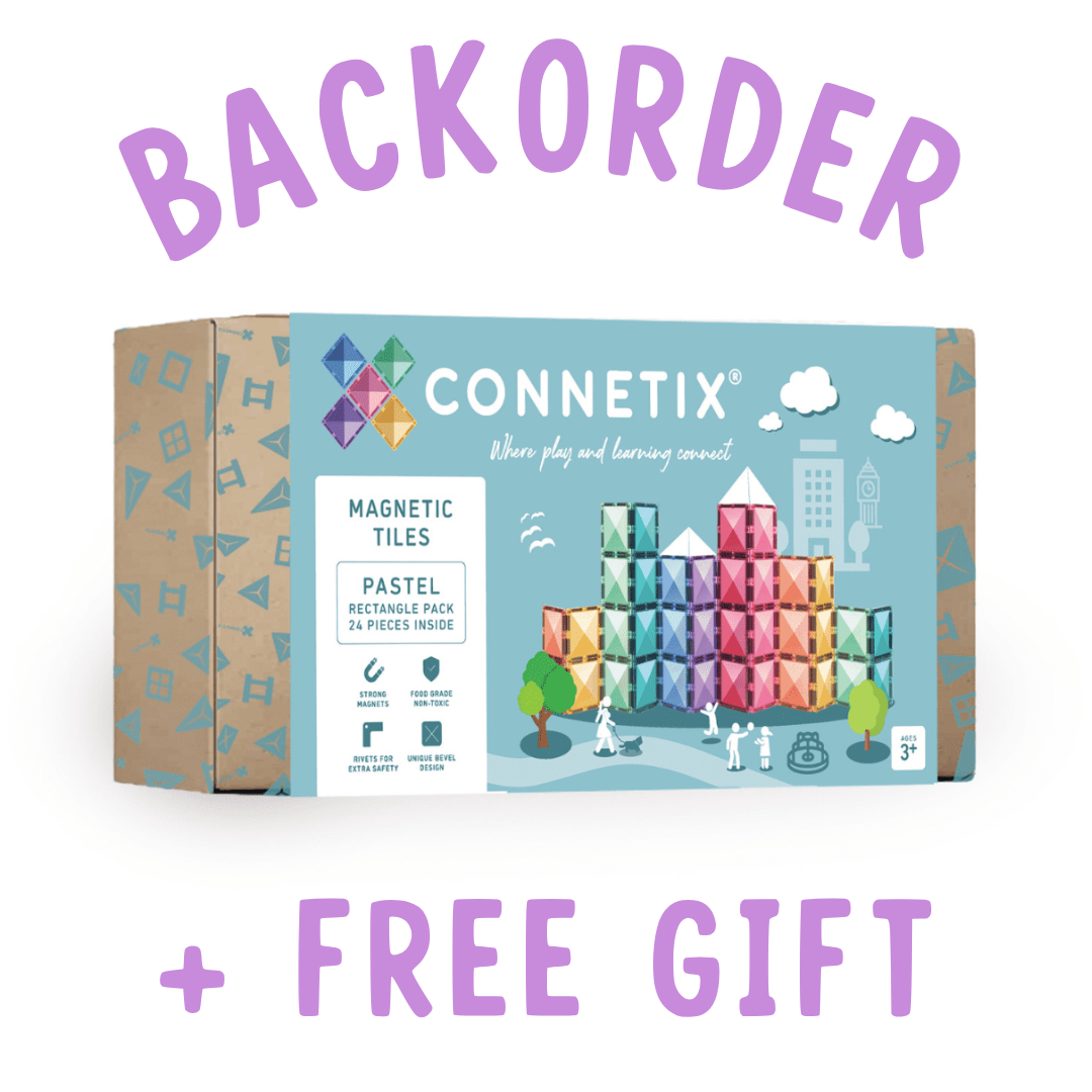 BACKORDER: Connetix Pastel Rectangle Pack - 24 Piece