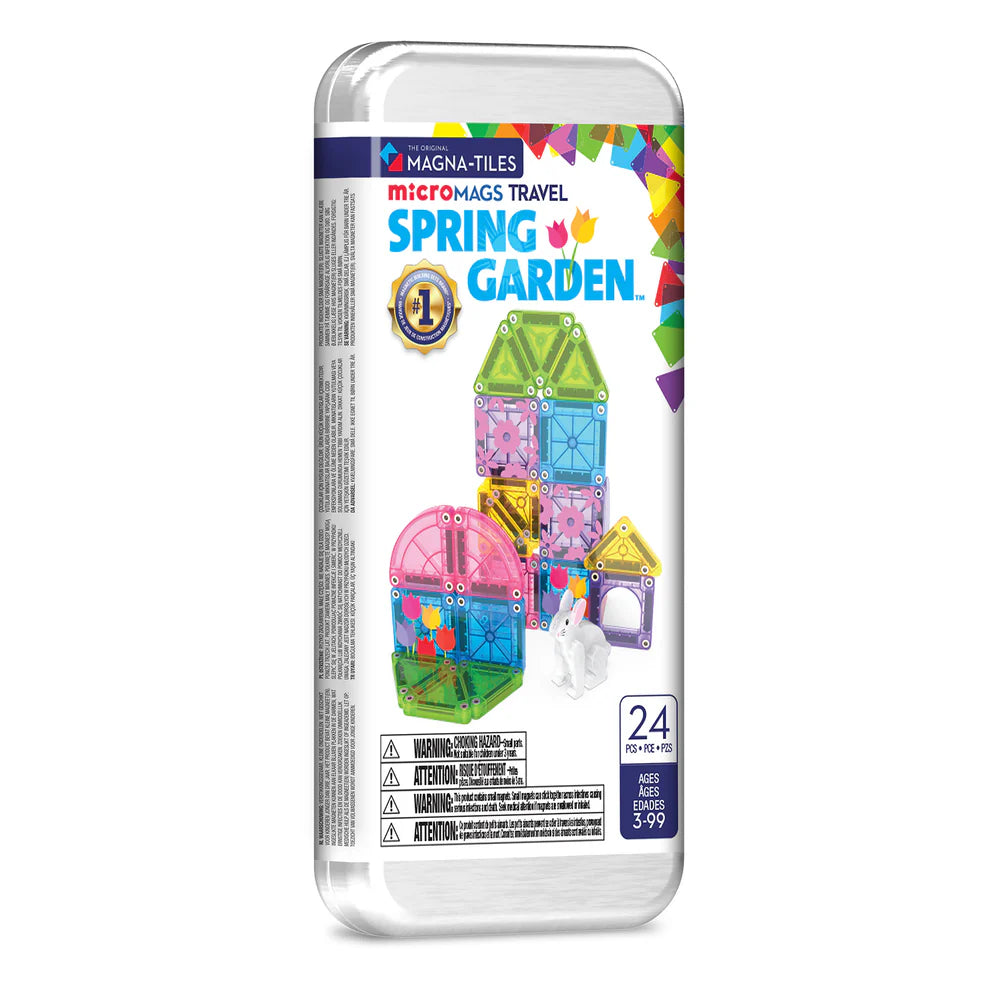 Magna-tiles microMAGS Travel- 24 Piece Set - Spring Garden