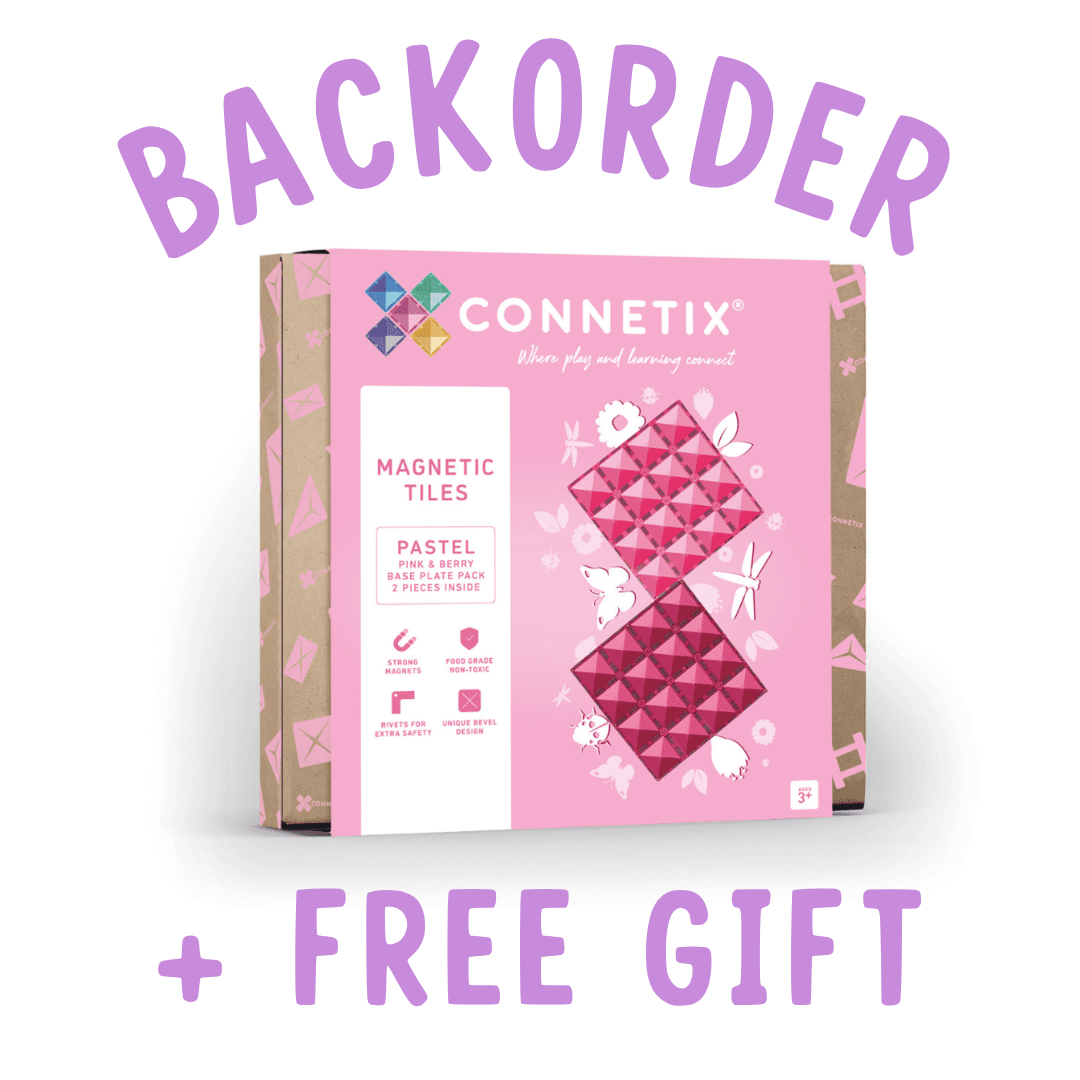 BACKORDER: Connetix Base Plates - Pink + Berry 2 Piece