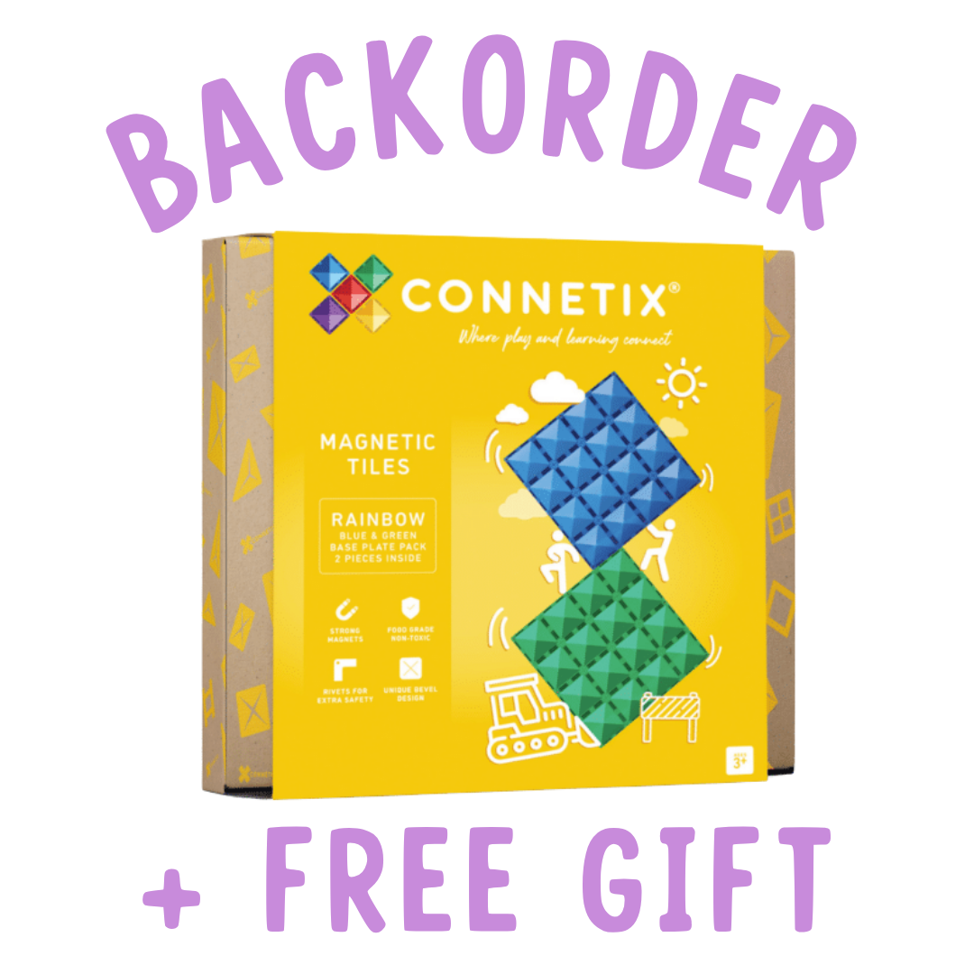 BACKORDER: Connetix Base Plates - Blue + Green 2 Piece