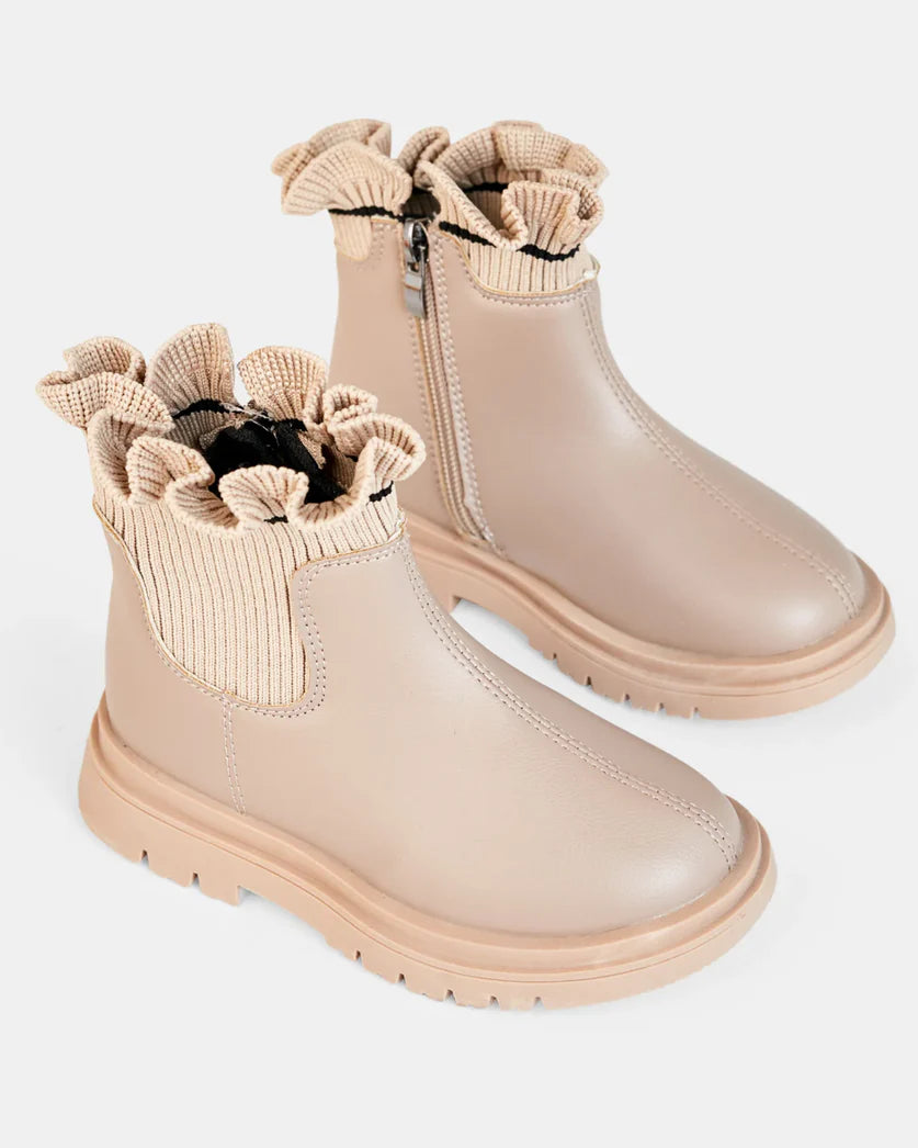 Walnut Flora Boot - Neutral