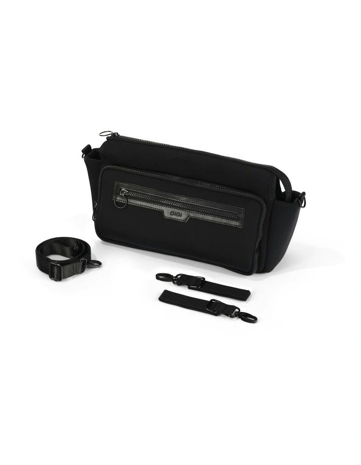 OiOi Multitasker Vegan Leather Pram Caddy 2.0 - Black