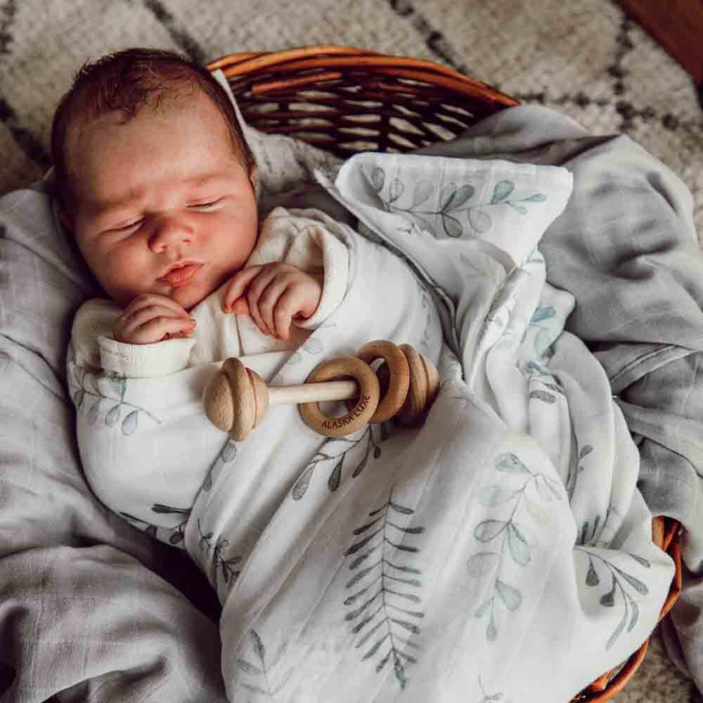 Snuggle Hunny Muslin Wrap - Wild Fern