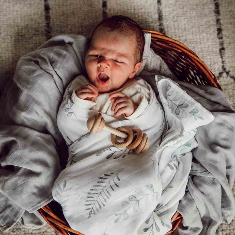 Snuggle Hunny Muslin Wrap - Wild Fern
