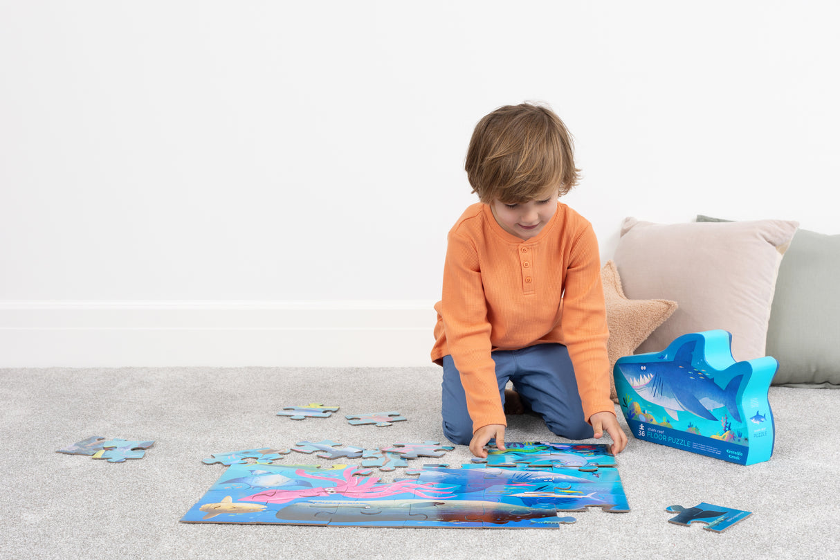 Crocodile Creek Classic Floor Puzzle 36 pc - Shark Reef