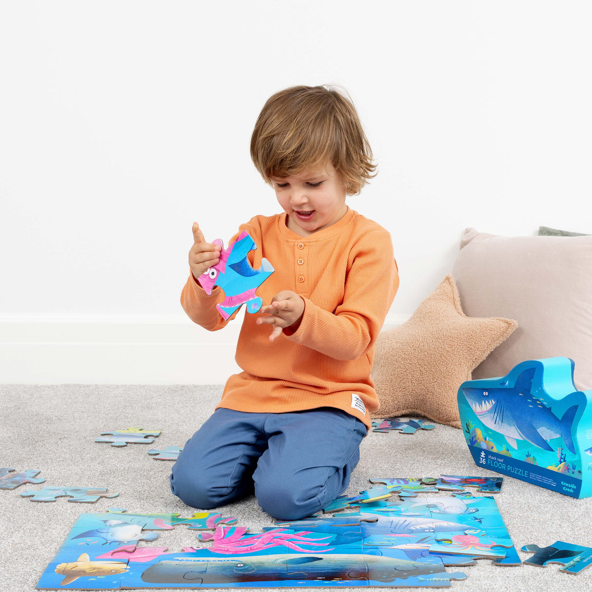 Crocodile Creek Classic Floor Puzzle 36 pc - Shark Reef