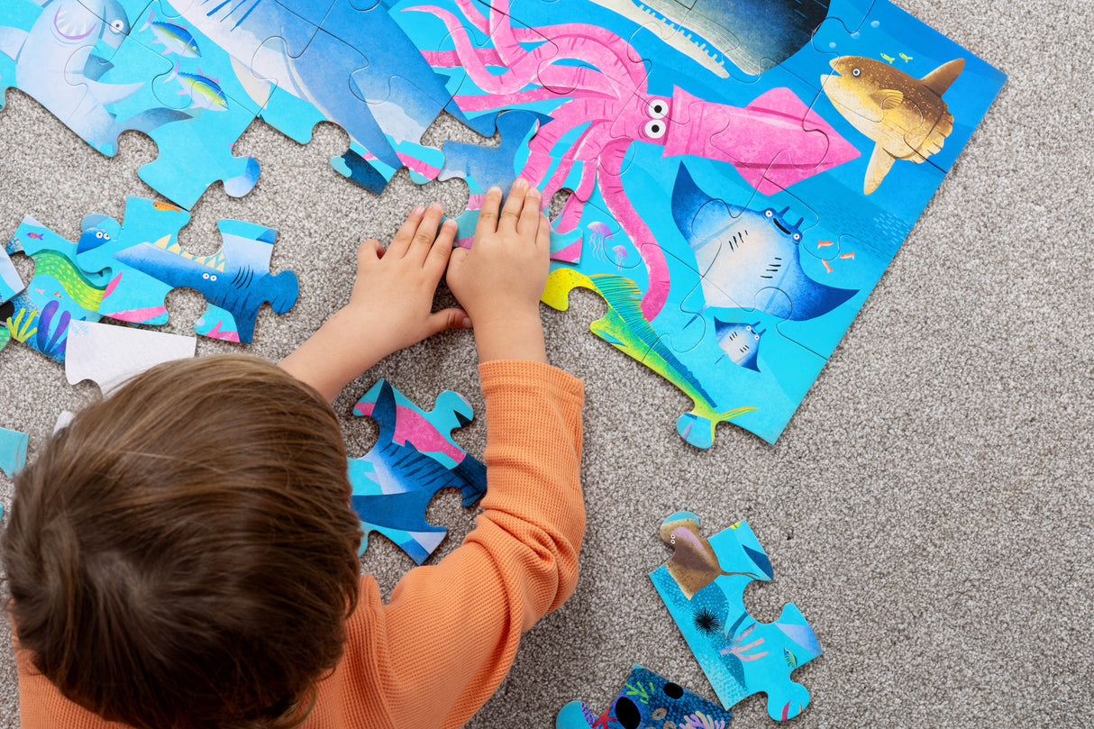 Crocodile Creek Classic Floor Puzzle 36 pc - Shark Reef