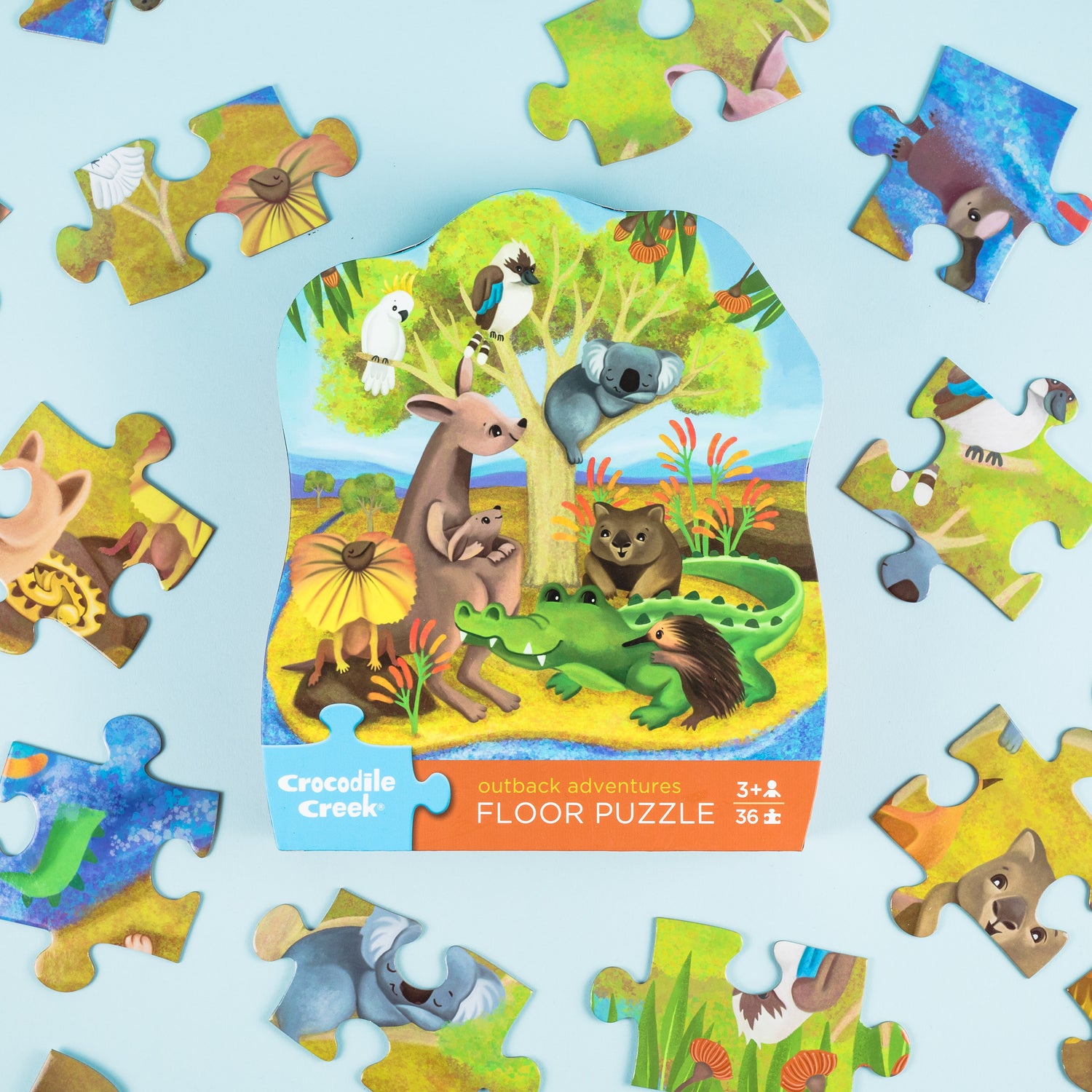 Crocodile Creek Floor Puzzle 36pc - Outback Adventures