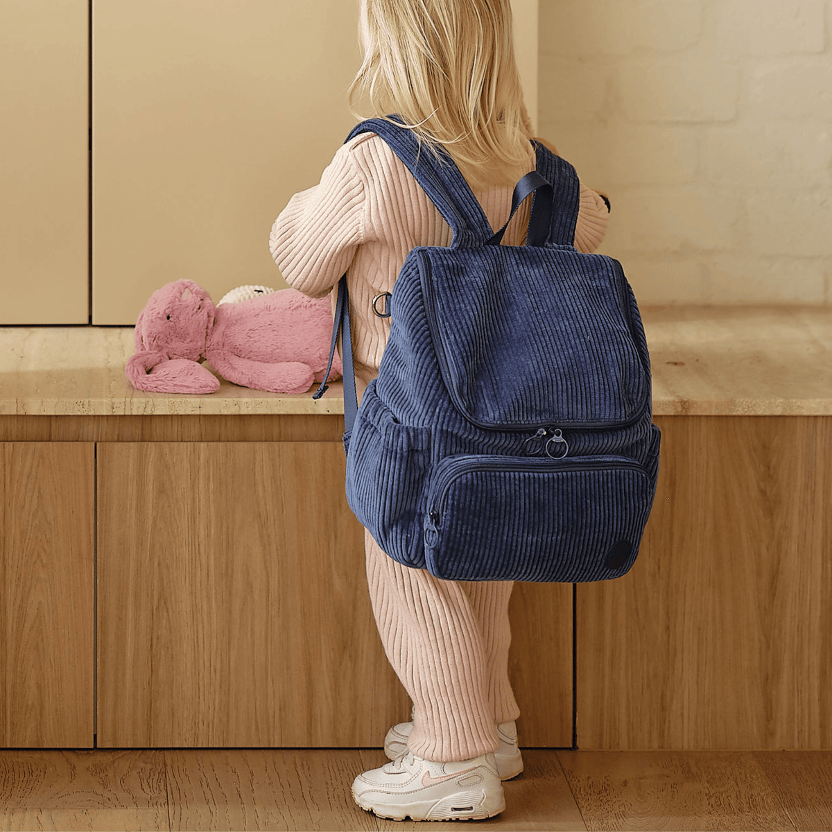 OiOi Signature Kids Corduroy Backpack - Ocean