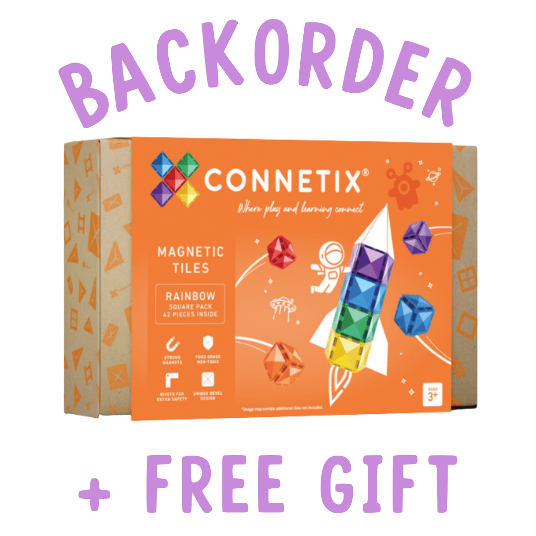 BACKORDER: Connetix Rainbow Square Pack 42 Piece
