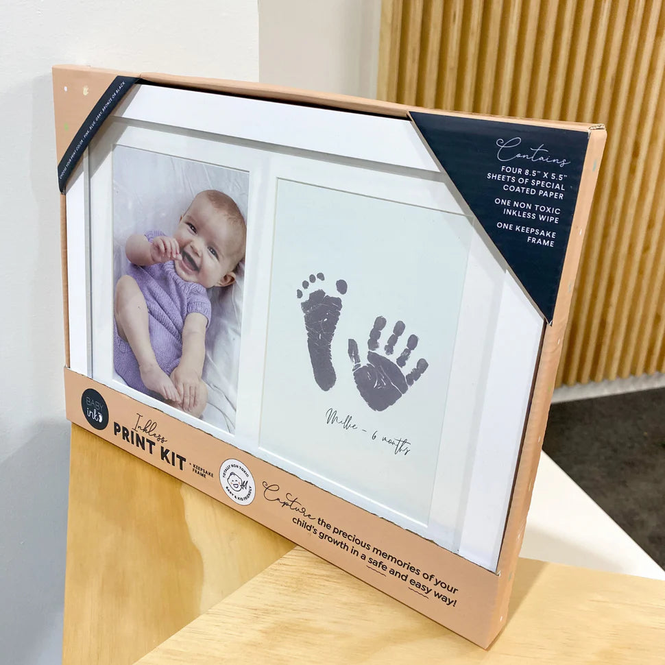 BABYink Ink-less Keepsake Frame Kit - White