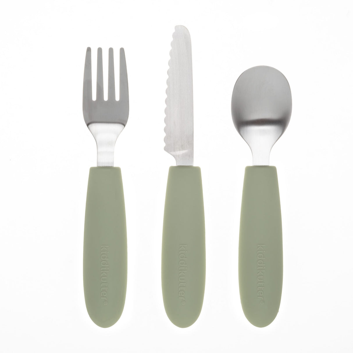 Kiddikutter Kids Cutlery Set - Sage