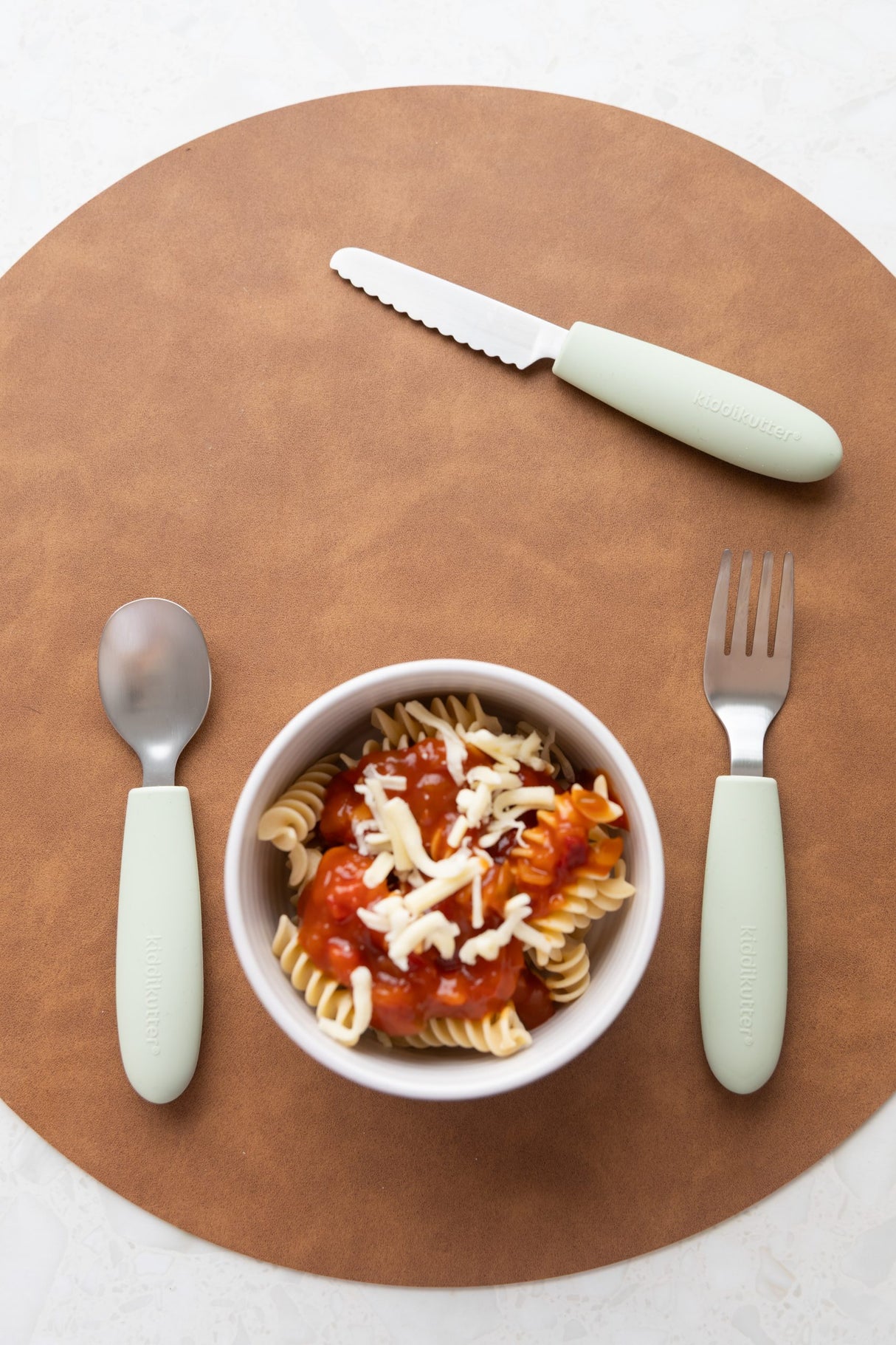 Kiddikutter Kids Cutlery Set - Sage