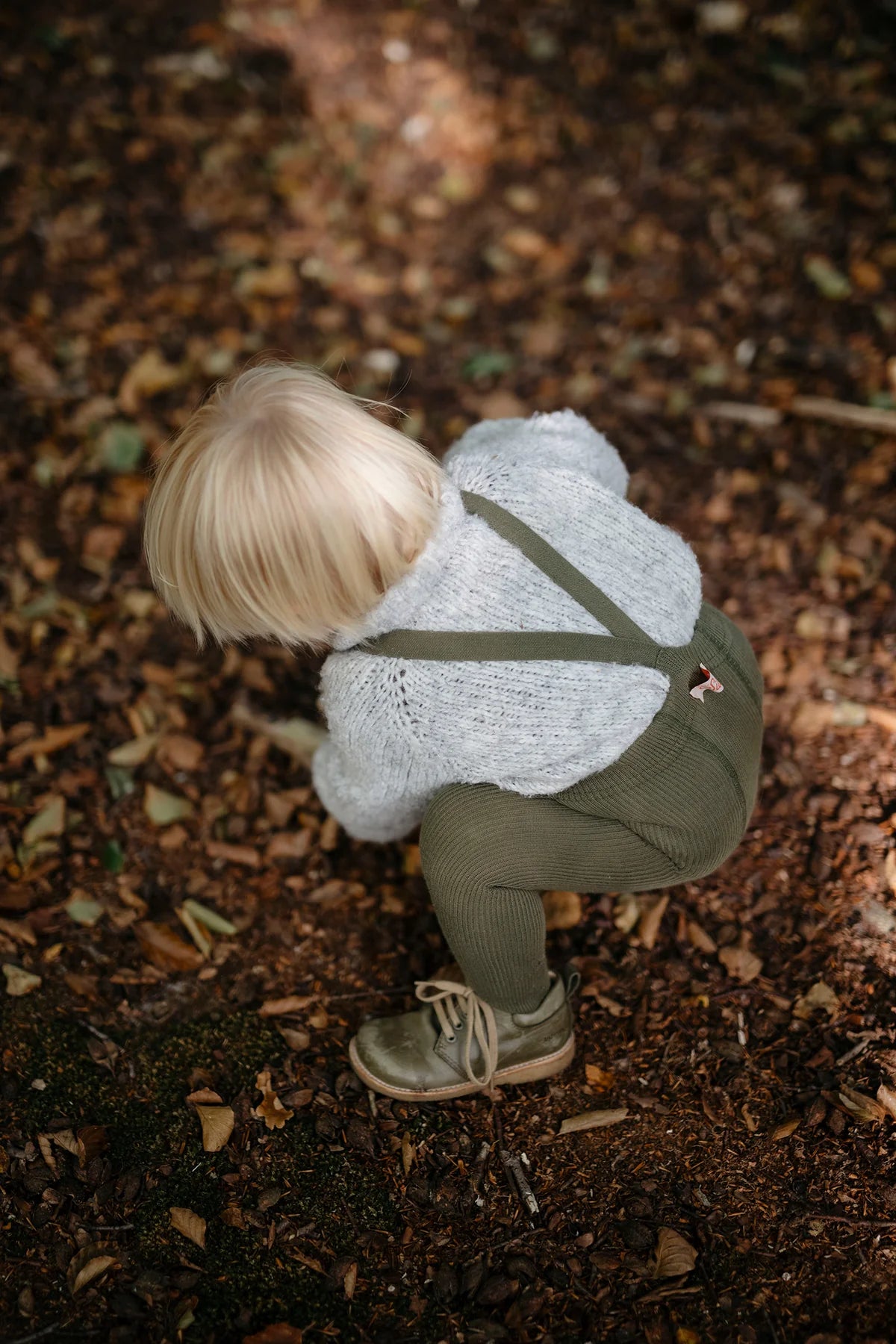 Silly Silas Footed Tights - Olive
