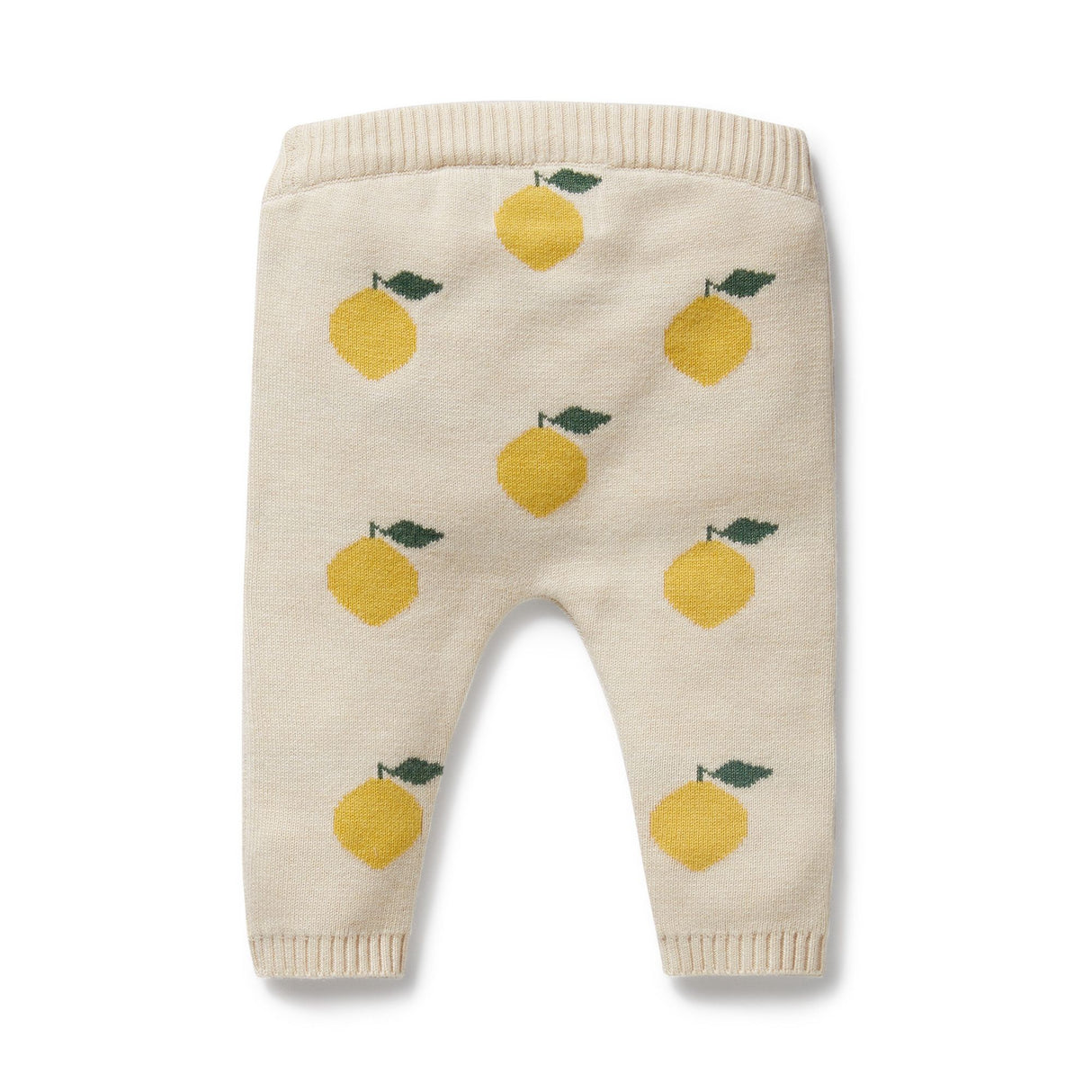 Wilson + Frenchy Organic Knitted Jacquard Legging - Lemony