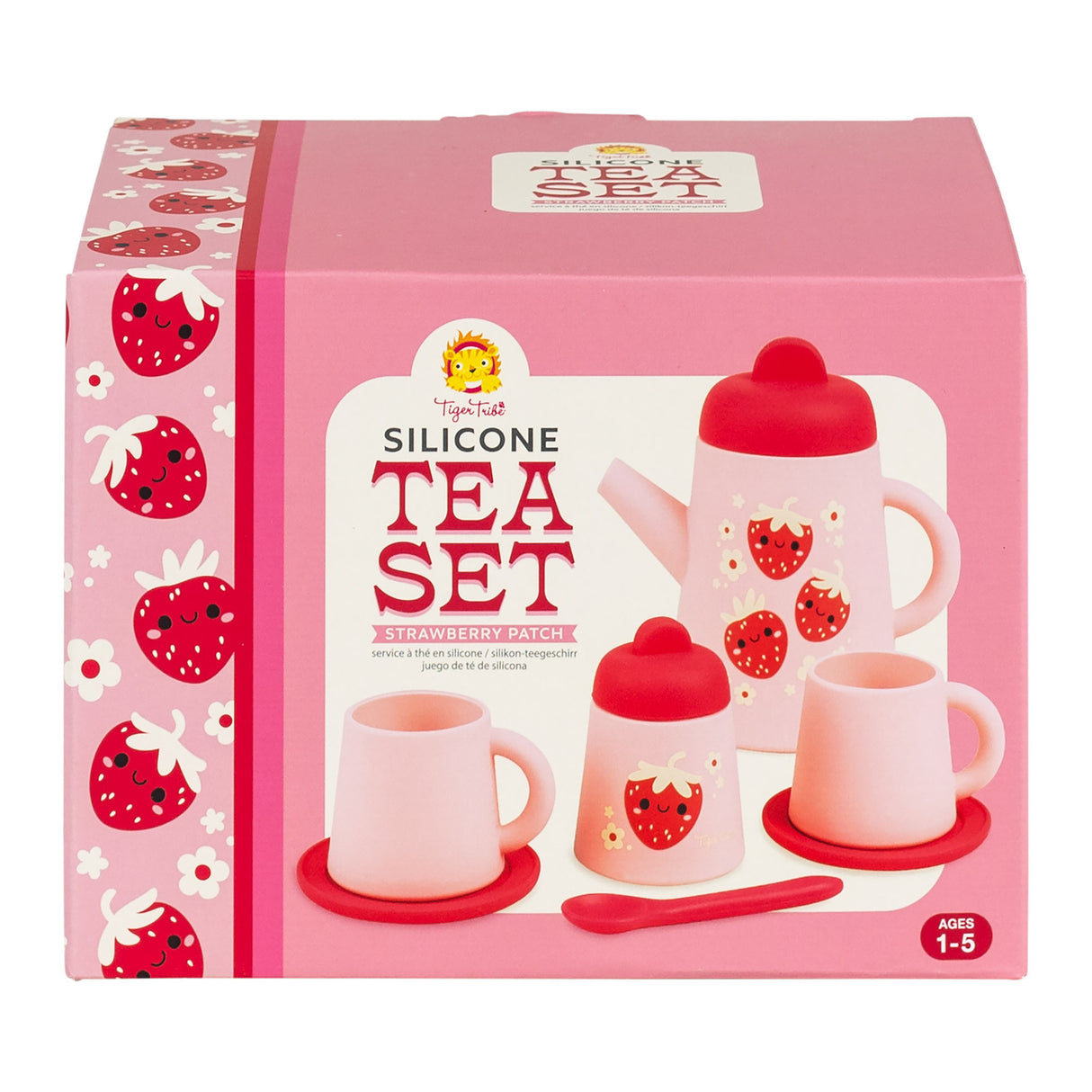 Tiger Tribe Silicone Tea Set - Strawberry Patch