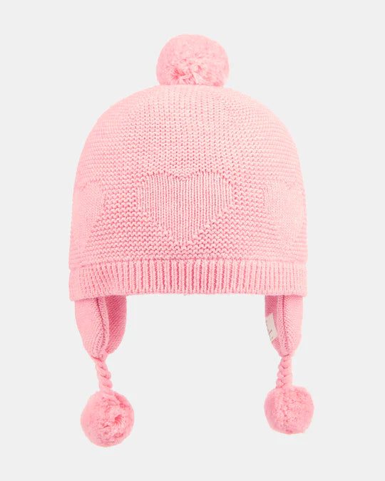 Toshi Beanie Earmuff Heart - Pearl
