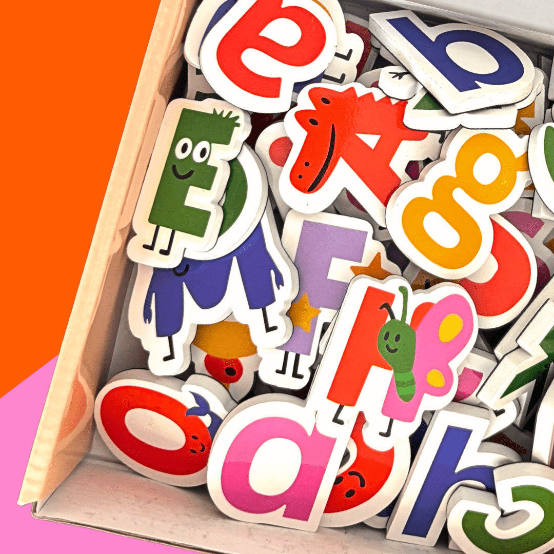 SmartyPals Alphabet Magnet Set - Magnetic Letters for Kids Early Literacy