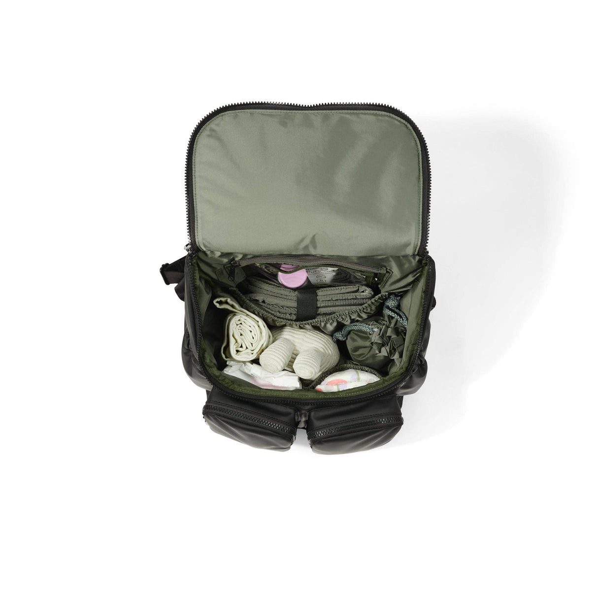 OiOi Signature Nappy Backpack - Black Weatherproof
