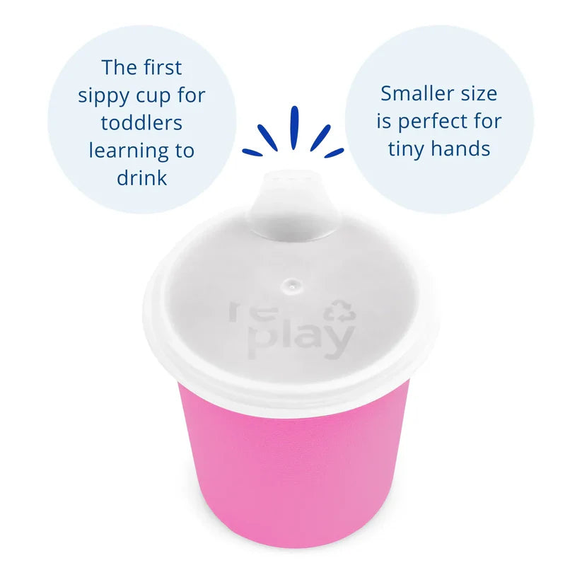 Re-Play Tiny Tumbler with Lid - Bright Pink