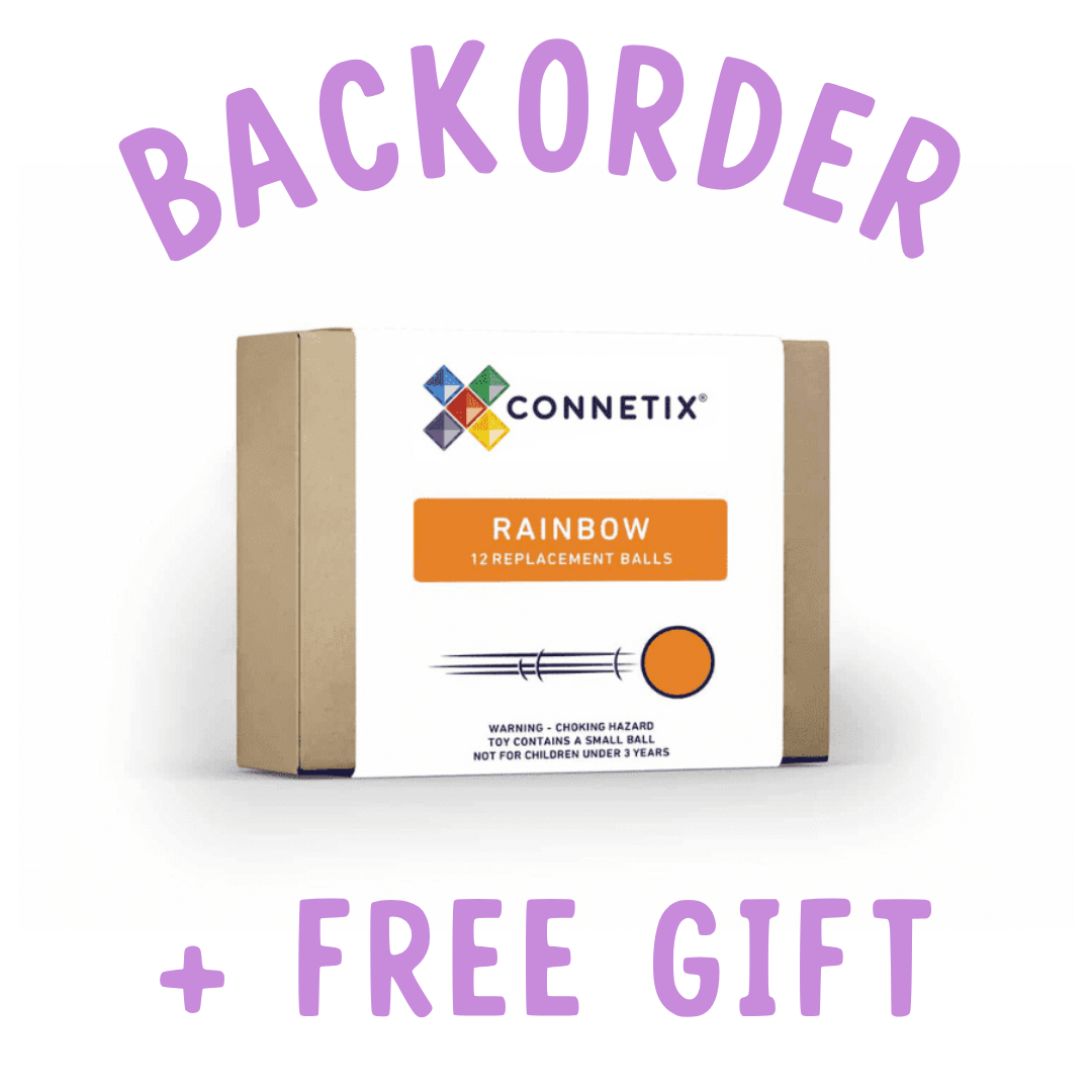 BACKORDER: Connetix Replacement Rainbow Balls 12 Piece