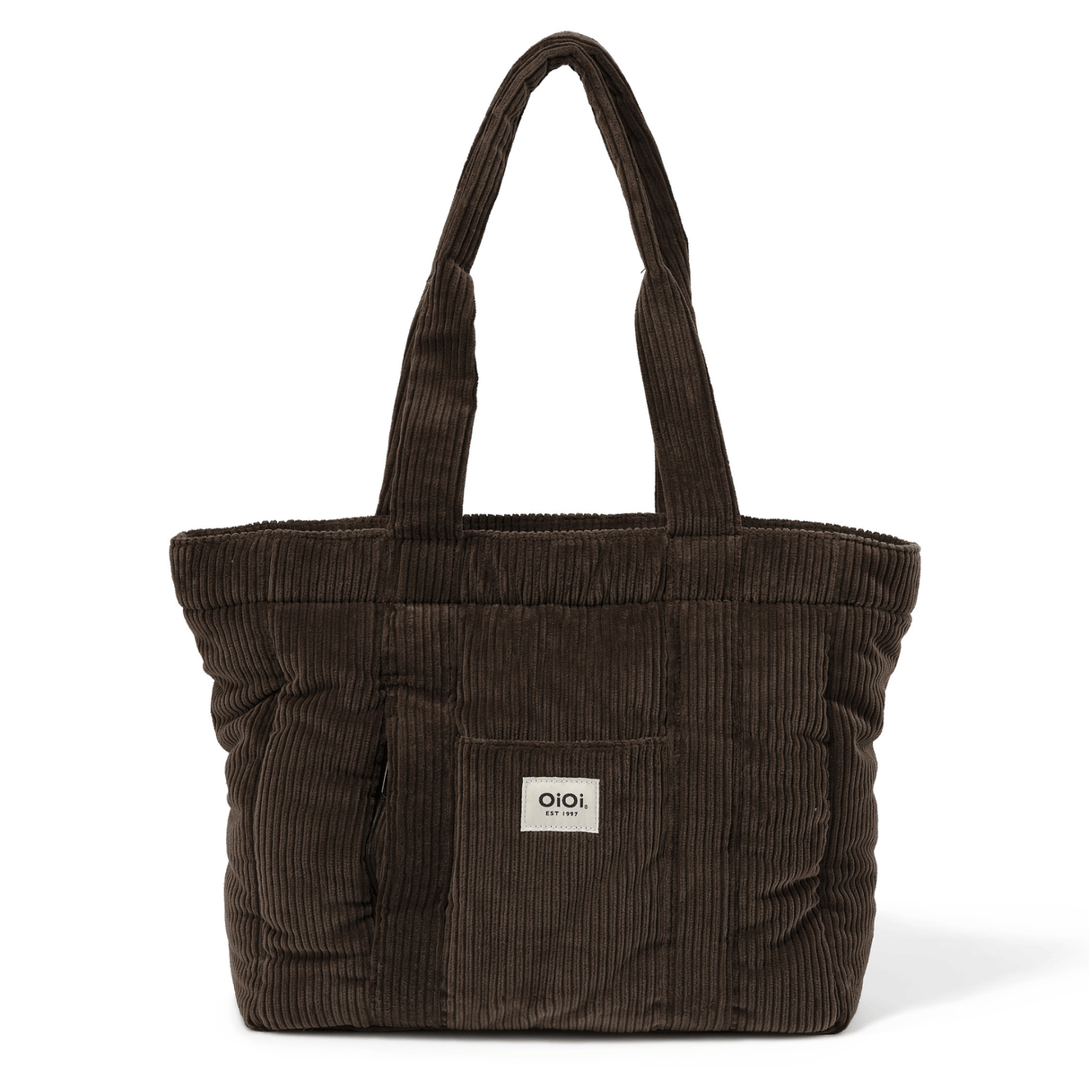 OiOi Everyday Tote - Chocolate Brown Corduroy
