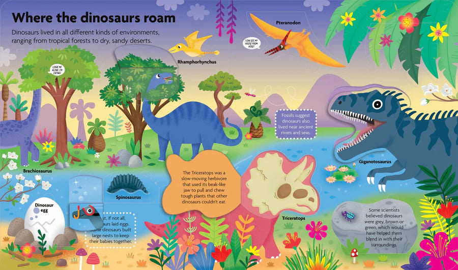 FunFacts Discover Dinosaurs Lift the Flap Board Book