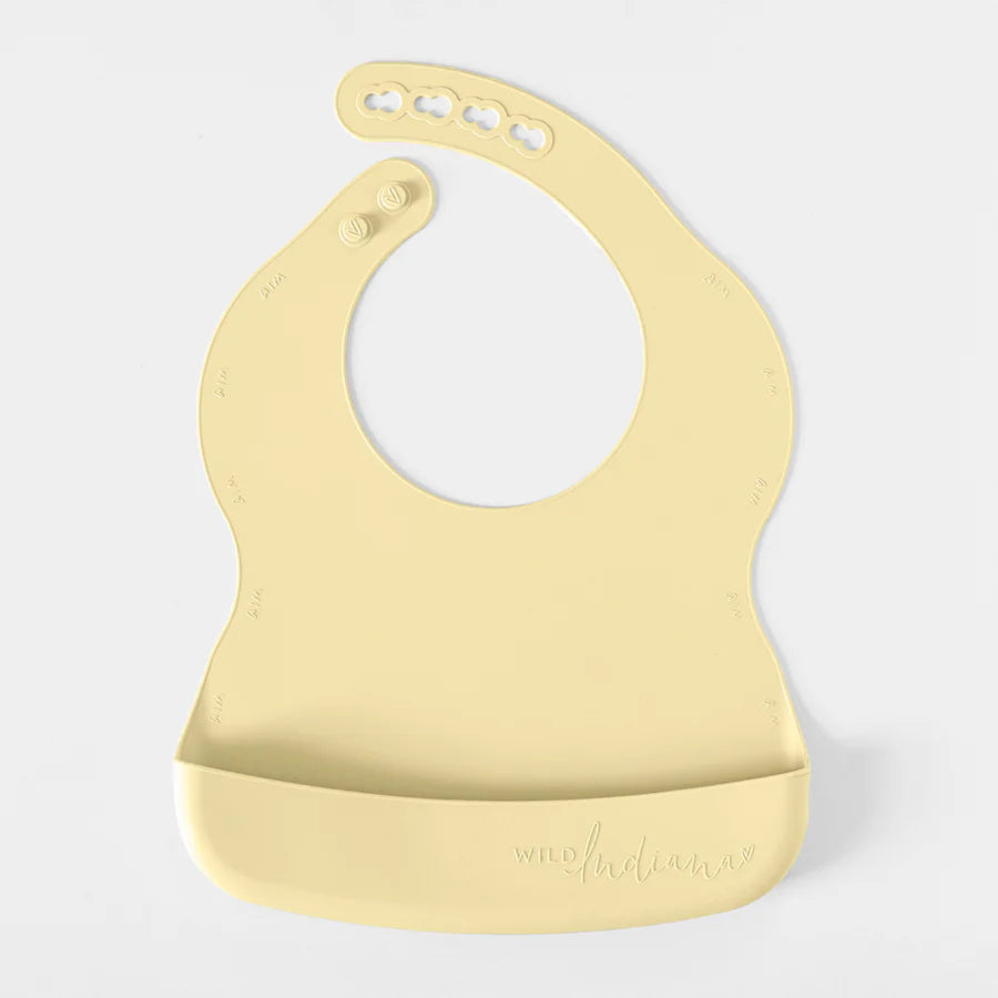 Wild Indiana Silicone Bib - Lemon
