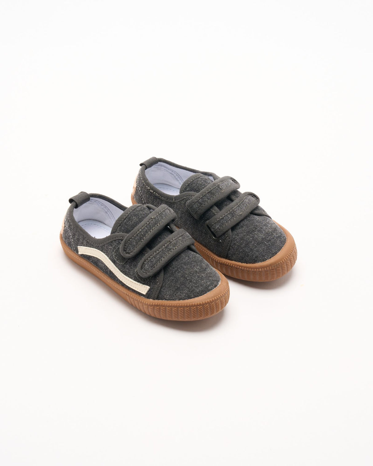 Walnut Ben Canvas - Charcoal Denim