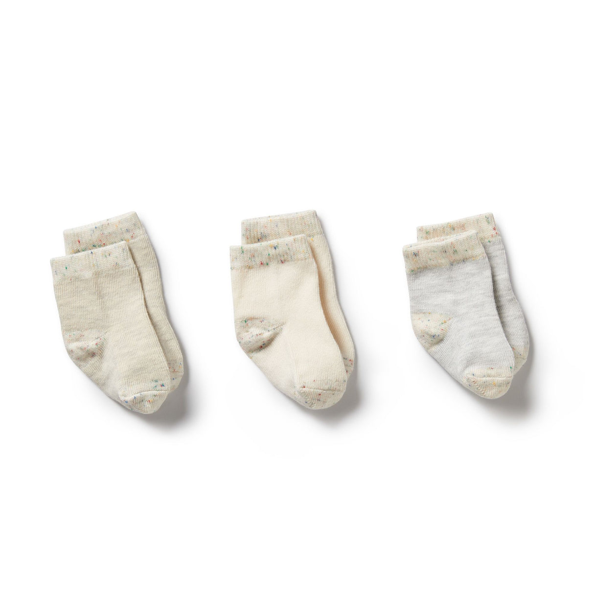 Wilson + Frenchy Organic Baby Sock 3 Pack - Cream