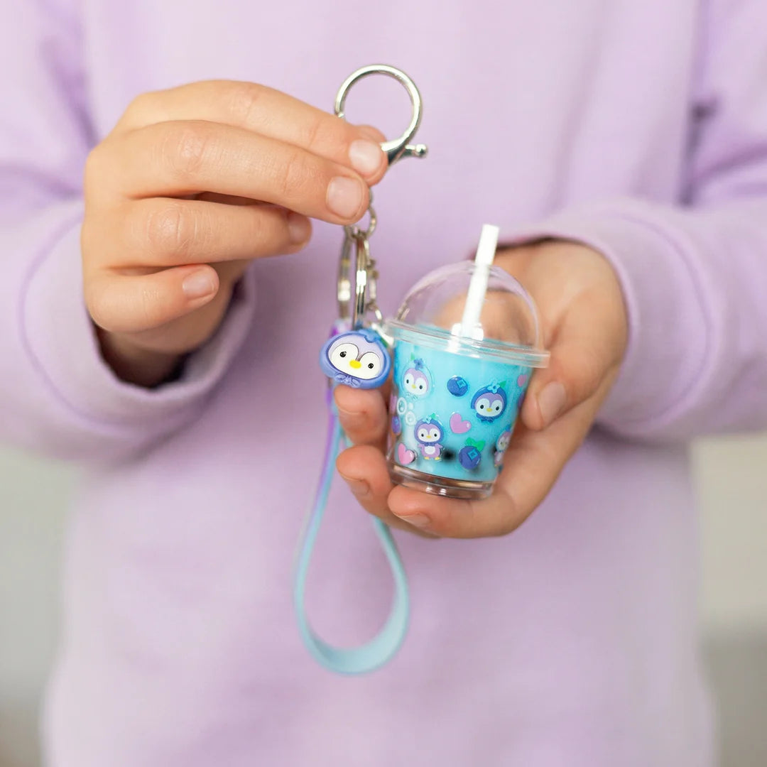 Tiger Tribe Scented Bag Charm Kit - Blueberry Bubble Tea